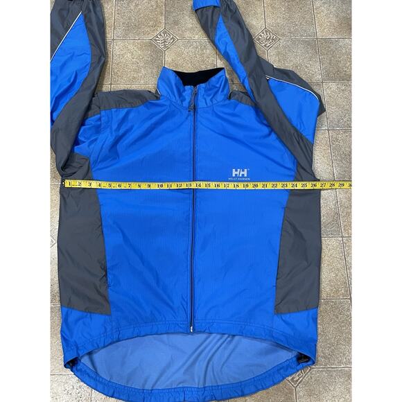 Helly Hansen Jacket Mens X-Large Blue Gray Full Zip Coat Removable Sleeves - Picture 6 of 14